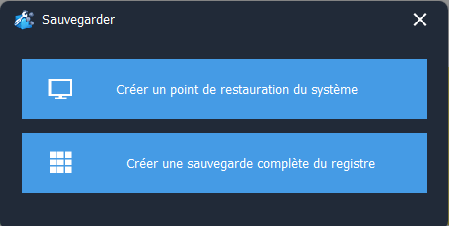 Wise Registry Cleaner-Sauvegarder